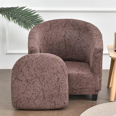 Housse de fauteuil club élastique, style fendu, en élasthanne, pour salon, maison, hôtel, décoration gray