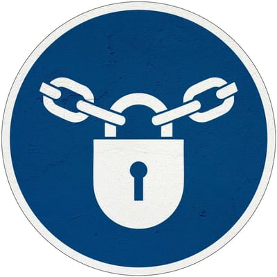 Gesloten houden gebodsbord - M028 | Sign Again materiaal | 10 cm