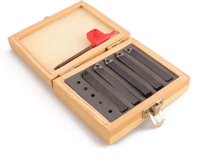 Indexeerbare Carbide Draaigereedschappen Set van 5 Stuks voor Precisiewerk en Metalen Bewerking