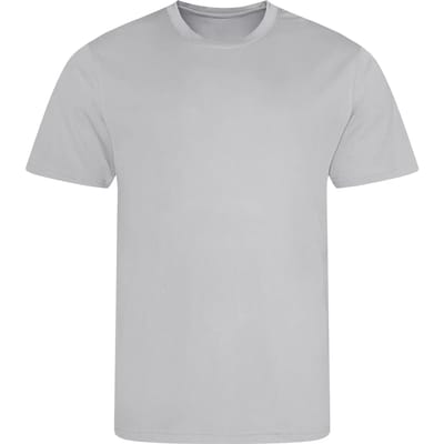 Just Cool Cool T JC001 - Heather Grey (Solid) - M