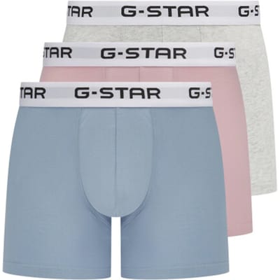 G-Star Underwear Ash 3 Pack Trunks Burnished/light Grey Marl/blue F Maat: M | Onderbroeken Outlet | Heren | Grijs