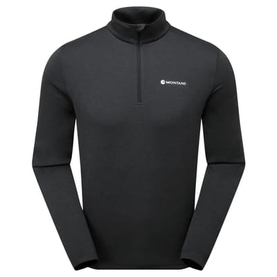 Montane Dart Half Zip T-shirt Met Lange Mouwen Zwart L Man