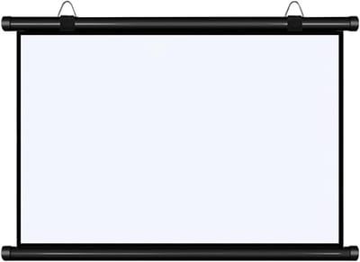 Projectiescherm - Filmscherm - Thuisbioscoop - Handmatig Neerklapbaar - 30-72 inch - Zwart