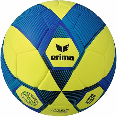 Erima Hybrid Indoor (Size 5) Voetbal - Royal / Geel | Maat: 5