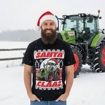 AGRIFANS® Santa Claas - Heren T-shirt - S