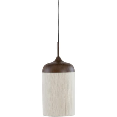 Light & Living Hanglamp Dania - Bruin/Crème - Ø22cm - Modern - Hanglampen Eetkamer, Slaapkamer, Woonkamer