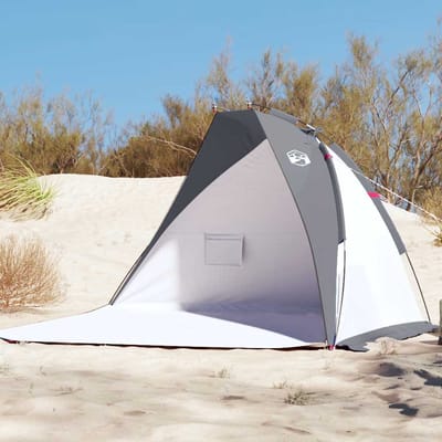 vidaXL - Strandtent - 268x223x125 - cm - 185T - polyester - grijs