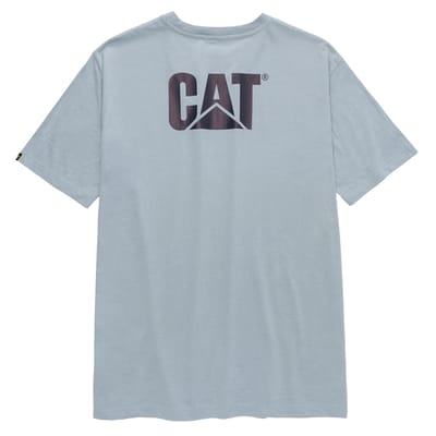 Caterpillar Heren T-shirt met handelsmerk (Blauwe Mist Heide)
