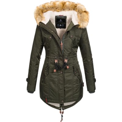 Navahoo Dames Winterjas B399 – Warm, Waterafstotend & Met Afneembare Bontkraag