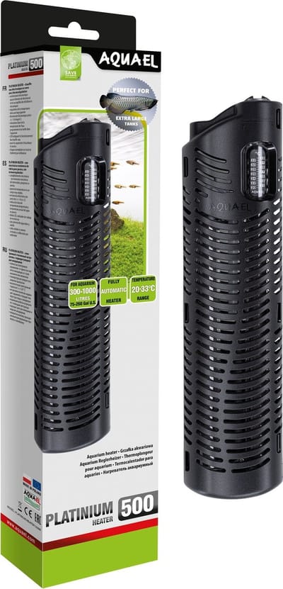 Aquael comfort zone platinum 500W - Lengte 38cm - Voor Aquaria van 300-1000 Liter