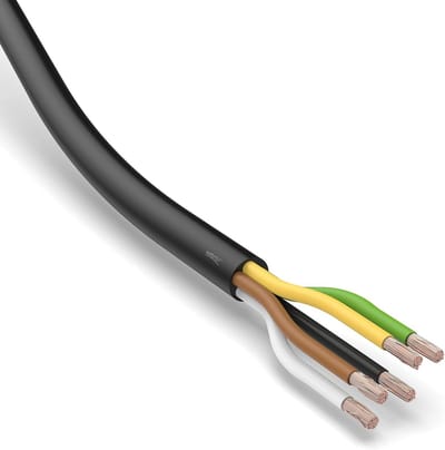 Ronde 5-aderige Autokabel 1,5 mm² per Meter voor Voertuigen en Aanhangers