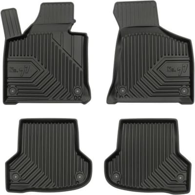 Frogum No.77 - Automatten set - Geschikt voor Audi RS3 8P / A3 8P 2003-2013 - 3D TPE Rubber - 4-delig - Hoogte 4cm - Zwart