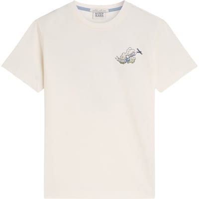 Scotch & Soda Boys Graphic Tee Eggnog Taglia: S | T-shirt Outlet | kids
