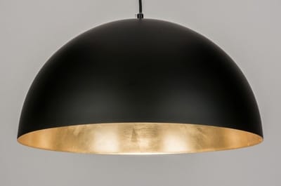 Lumidora Hanglamp 72345 - EASTON - E27 - Zwart - Metaal - ⌀ 50 cm