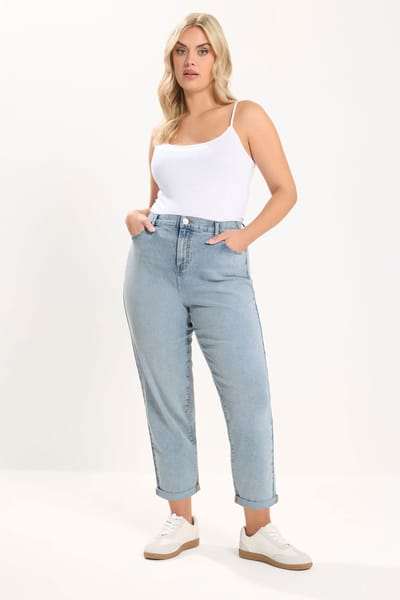 Yours Blauwe Boyfriend Jeans Size 52