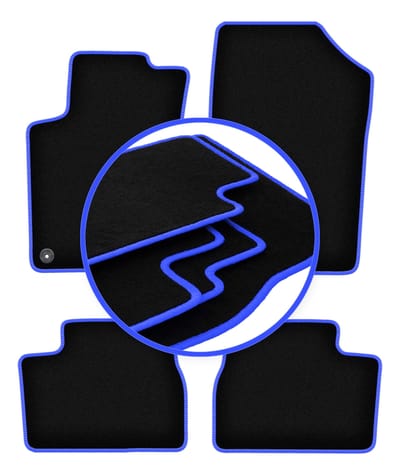 CARLUX-BLUE automatten voor: Peugeot 207 SW, stationwagen, hatchback (2006-2012)
