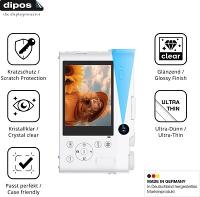 dipos – 4x Beschermfolie geschikt voor Ahlirmoy DC218 | Krasbestendige & heldere Screenprotector Ultra-Thin