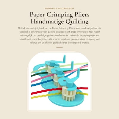 Dailygoods- Papierkrimp Tang Lichtgewicht - Quilling Tools - Handgereedschap - Verstelbare Golfvorm - Meerdere Effecten - Verwijderbaar Ontwerp - Quillingtool