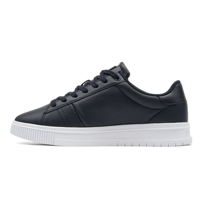 Tommy Hilfiger - Heren Sneakers Supercup Leather - Blauw - Maat 41