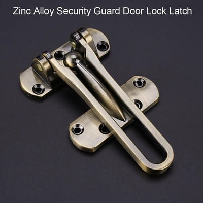 Loquet de sécurité robuste en alliage de zinc pour porte d'hôtel Type 1