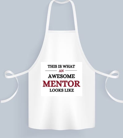 Akyol - awesome mentor looks like Keukenschort - Mentor - je mentor - school - verjaardagscadeau - kado - gift - 82 bij 71 cm