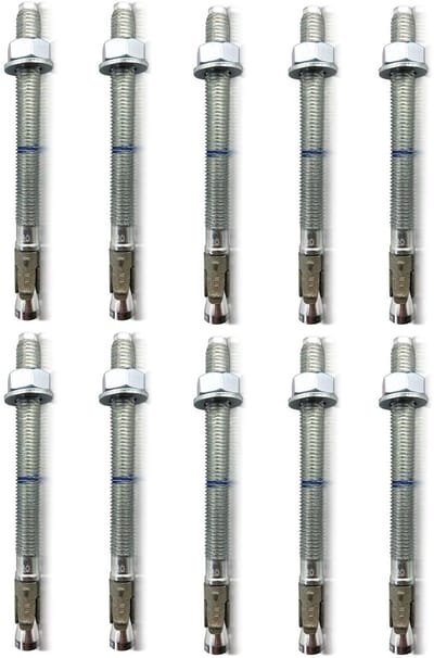 Betonankers - Keilbouten pluggen - Hoge lasten bevestigen - ETA Optie 1 goedkeuring - M10x135 10 stuks - Verzinkt