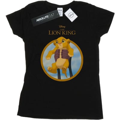 Disney Dames/Dames The Lion King Show Simba Katoenen T-Shirt (Zwart)