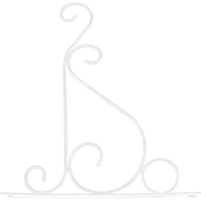 IJzeren Plantenhanger Muurbeugel Bloemenhaak voor Huis Tuindecoratie 30*21cm(Wit) wit