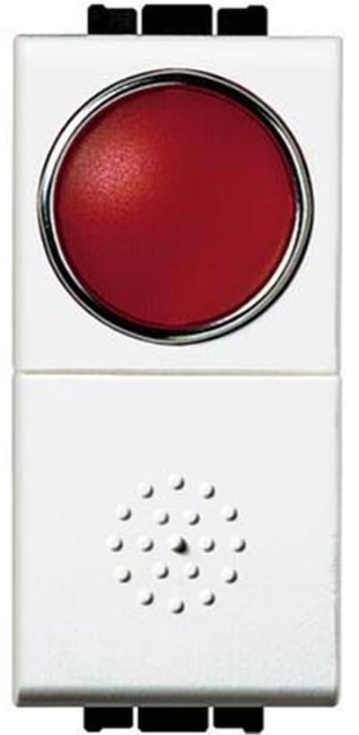 Drukknop met lamp - Schakelaar Bedieningselement - Apparatuur aansturen - Ingebouwd controlelampje - 20 g - Rood