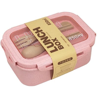 850ML Tarwestro Japanse Bento Box, Studenten Lunchbox, Verdeelde Lunchbox voor Kantoorwerknemers, Maaltijdbox voor Vetreductie beige