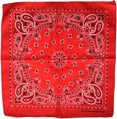 Fako Fashion - Bandana - Hoofddoek - Mondbescherming - Zakdoek - Boerenzakdoek - Sjaal - Paisley II - Rood