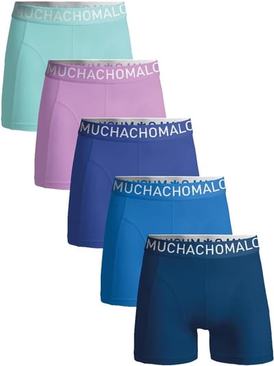 Boxershorts Heren - Ondergoed Set - Dagelijks Comfort - Plattenaden Extra Comfort - 5 Pack - Effen Klassiek