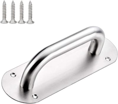 Duurzame deurhendel van aluminiumlegering, roestvrijstalen schuifdeurhendel met drukplaat en platte deurhendels voor moderne interieurs