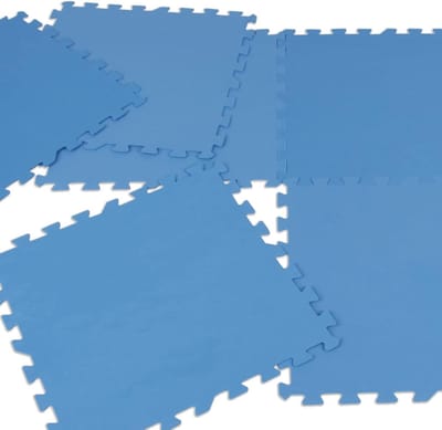 Vloerbeschermingsmat - Beschermmat Fitness - Apparaten Beschermen - Uitbreidbaar Puzzelsysteem - 8 stuks 2m² - Blauw