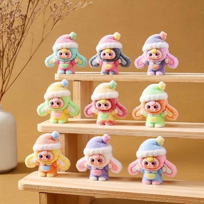 9 pièces/Ensemble Mignonne Fille Soufflant des Bulles Figurine Jouet Mini Figurine Décoration de Bureau Ornements Modèle Jouets Garçons Filles Cadeaux de Noël