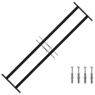 vidaXL - Raam - Beveiligings - Grille - 115 - x - 30 - cm - Gegalvaniseerd - staal