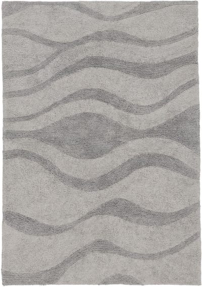 RugVista Breeze, Vloerkleed, Moderne, 140 x 200 cm, Rechthoekig, Laagpolig, Woonkamer, Slaapkamer, Machinewas, Grijs