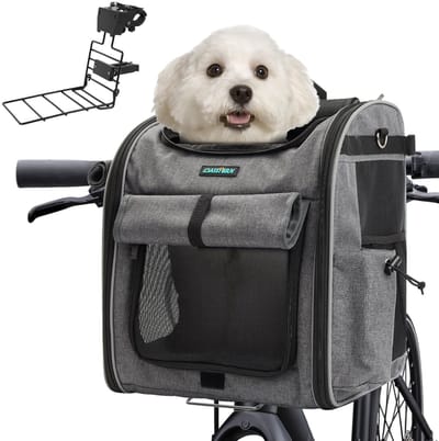 Dailygoods - Hondenmand voor Fiets - Vouwbare Fietsmand voor Honden tot 10KG