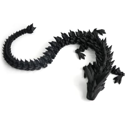3D Geprinte Draak Roteerbare Gelede Draak Ambachten Beeldje Creatief Kind Interactie Speelgoed Draak Ornamenten Beeldhouwwerk 60cm