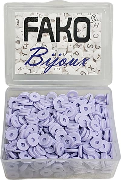 Fako Bijoux - Katsuki Disc Kralen Box - Polymeer Kralen - Surf Kralen - Kleikralen - 6mm - 700 Stuks - Paars