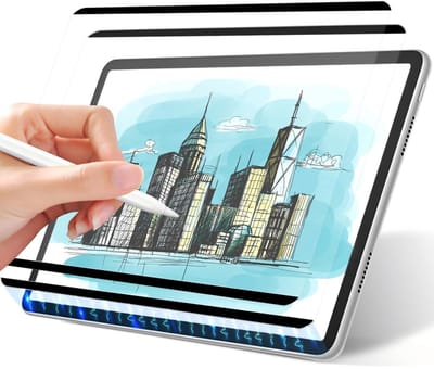 Allecto - Papieren Magneetfolie - Beschermfolie voor iPad Air 13 inch M2 - Afneembaar en Herbruikbaar - Transparant - Geschikt voor Schrijven en Te...