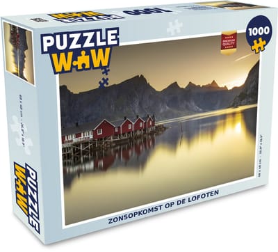 Puzzel Zonsopkomst op de Lofoten - Legpuzzel - Puzzel 1000 stukjes volwassenen