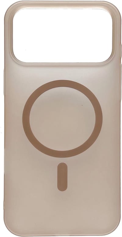 Casemania Hoesje Geschikt voor Apple iPhone 17 Pro Max - Bruin - Frosted Matte Hardcase Geschikt voor MagSafe - Slim Fit Anti-Fingerprint Back Cover - Draadloos Oplaadbare Telefoonhoesje