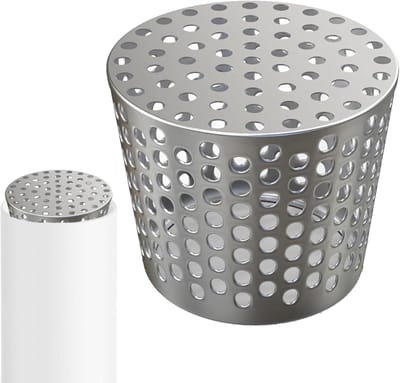 Dakgoot Bladbescherming - Regenpijp Zeef - Verstopping Voorkomen - Roestvrij Staal 304 - 68-83 mm - Zilver