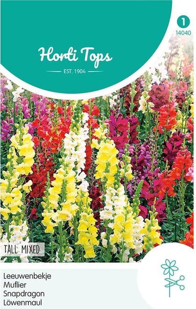 Hortitops zaden - Antirrhinum Majus Maximum Bloemzaad - Leeuwenbekje - Gemengd
