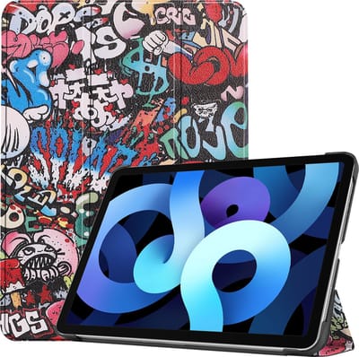 Hoesje - Geschikt voor Apple iPad Air 5 (2022) - 10.9 inch - 5e Generatie - M1 - Dun & Stevig - Hardcover Book Case - Trifold Bookcase Hoes - Hard Cover - Tablethoes - Graffity