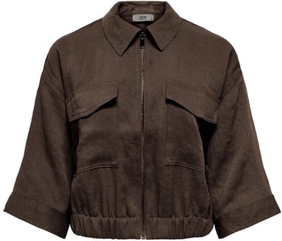 Jacqueline de Yong Jas Jdyfinn 3/4 Bomber Wvn 15376493 Coffee Bean Dames Maat - L