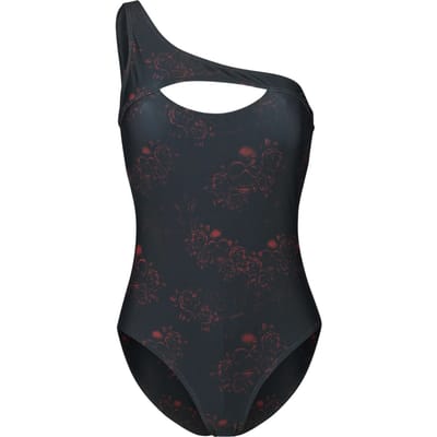Black Premium by EMP Zwempak - Asymmetric Swimsuit - S tot XL - voor Vrouwen - zwart