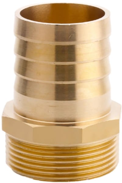 BRENZOOS- Slanghouder - Messing Fitting - Buitendraad Connector - Lekvrije Verbinding - Robuuste Weerhaak - Geschikt voor Lucht/Water/Olie - Slangfitting