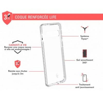 Force Case, Hoesje geschikt voor Samsung Galaxy S10 - LIFE Versterkt, Transparant